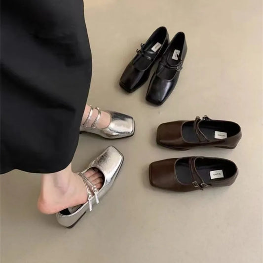 Fashion Solid Color Simple Elegant Casual Flat Wear-resistant Comfortable Fashionable Women's Shoes Chaussure Femme