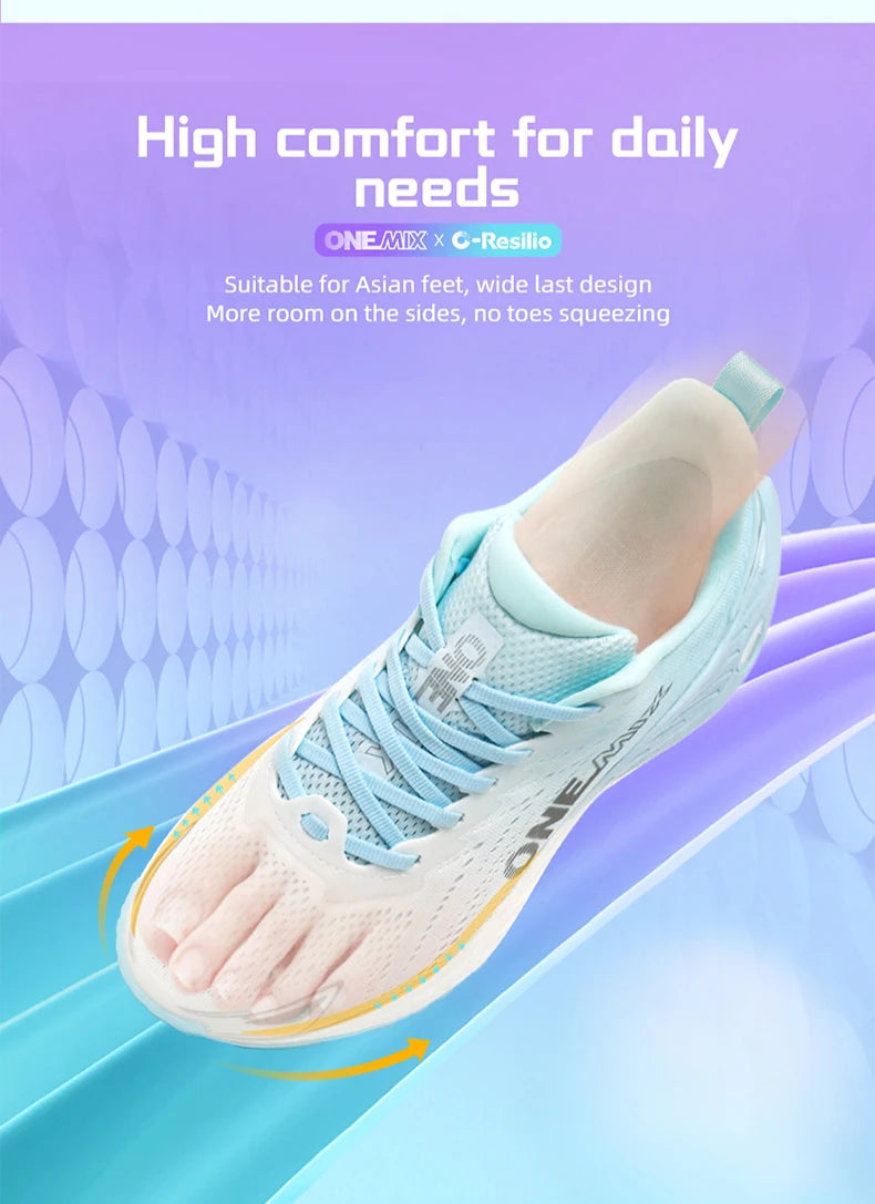 ONEMIX Casual Running Shoes Breathable Summer Jogging Shoes Men Lightweight Women Gym Shoes Outdoor Male Cushion Sports Shoes