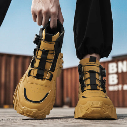 Leather High-Top Outdoor Boots For Men Ankle Hiking