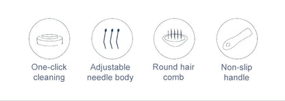 Pet Hair Remover Brush for Dogs and Cats Stainless Steel Grooming Comb