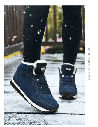 Men Winter Snow Boots Plush Lining Size 48 Waterproof Suede Leather