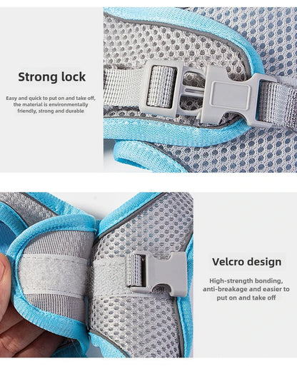 Cat Harness Vest Leash Set Adjustable Reflective Soft