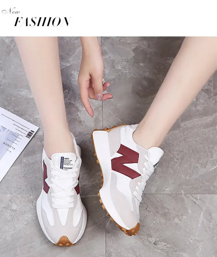Women Casual Shoes Fashion Breathable Walking Flat Shoes Sneakers Women 2025 Gym Vulcanized Shoes White Female Footwear