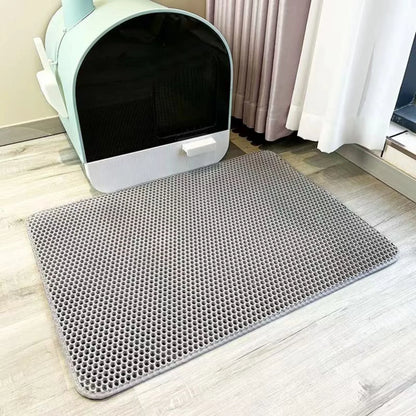 Extra Large Waterproof Cat Litter Mat Non-Slip Washable