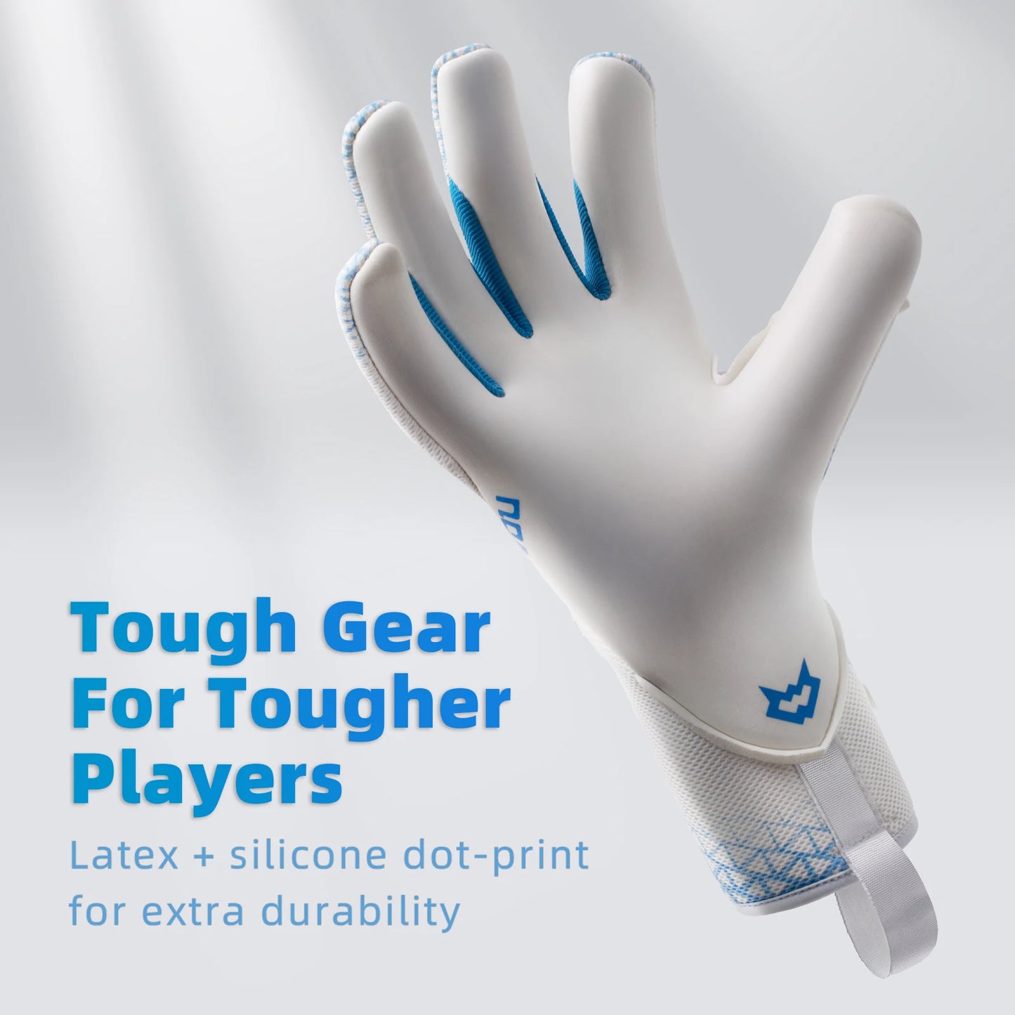WVVOU Soccer Goalie Gloves,breathable football gloves,with 4+3mm adhesive super grip latex palm