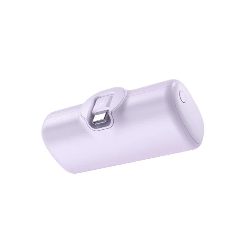 22.5W Fast Charging, 5000mAh Mini Portable Charger, USB-C Mobile Power, Universal Compatibility, USB Type-C, Dual Power Mode.