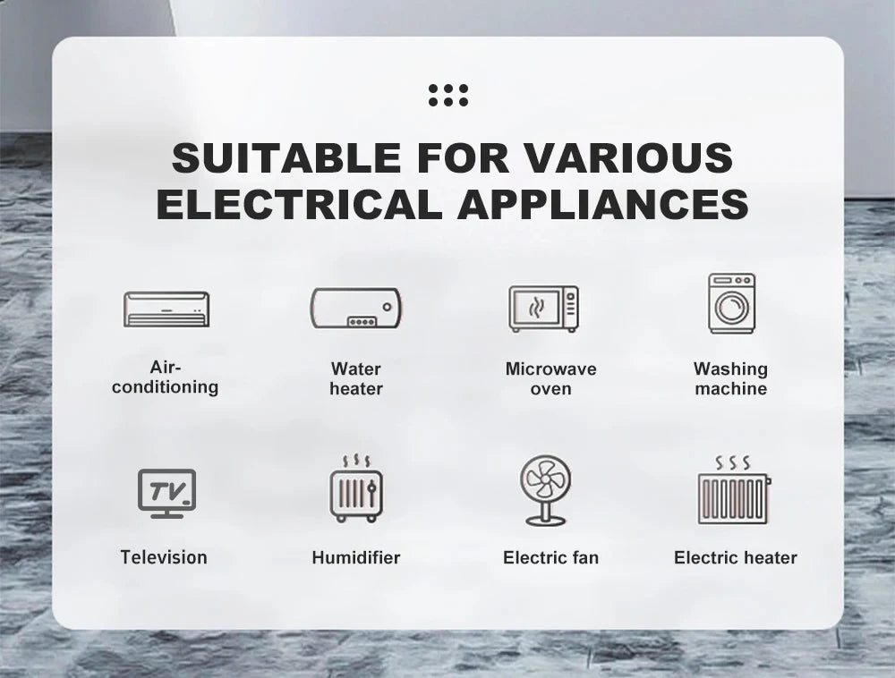 TOMZN Automatic Voltage Current Protector Socket AC110V 220V Adjustable 1-16A Power Surge Protector EU Plug Socket TOSVA-16