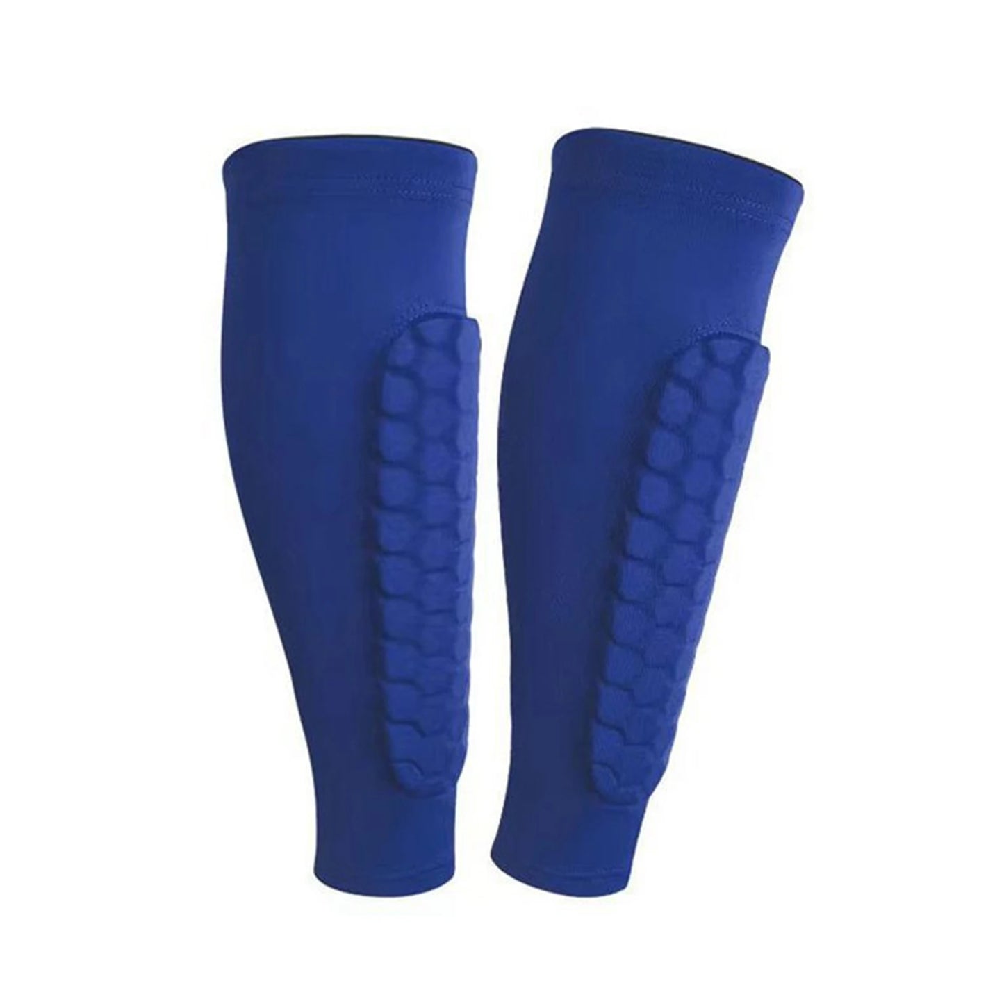 2pcs Shin Guards Football Basketball with Honeycomb Padding Breathable Nylon Anti Impact Sport Leg Protectors for Kids Adults