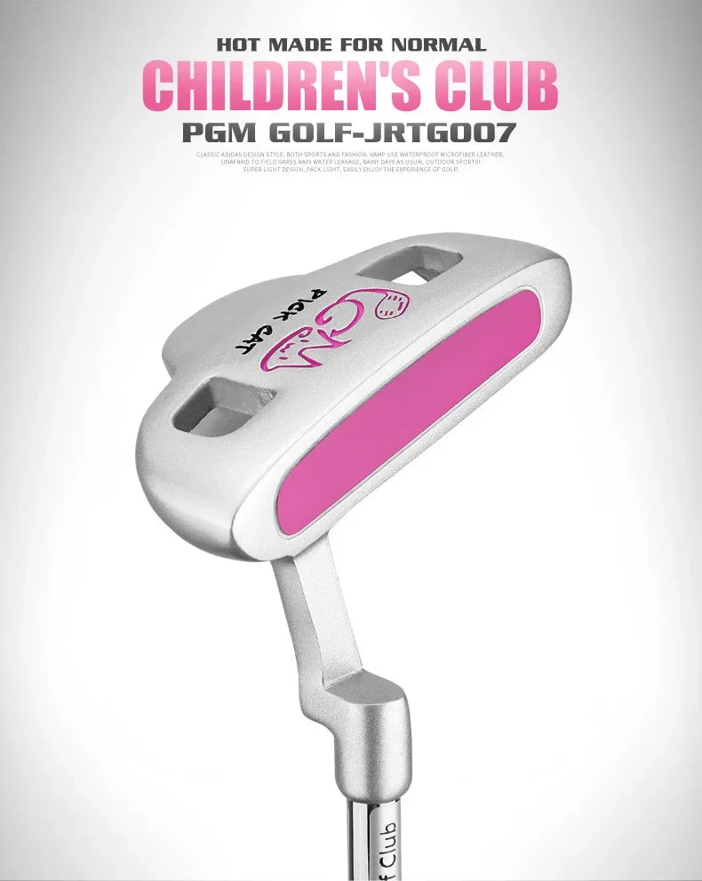 PGM 3-12 Years Old Kids Golf Club Set Children's Boy Girl Beginner's Golf Training Wood Iron Swing Putter Bag Gift JRTG007