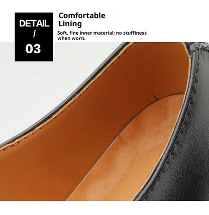 Genuine Leather Men's Casual Driving Shoes Breathable Non Slip Loafers