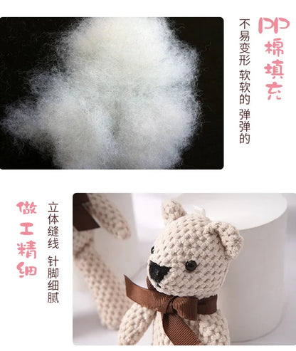 16cm Pineapple Bear Plush Toy Keychain Bag Pendant