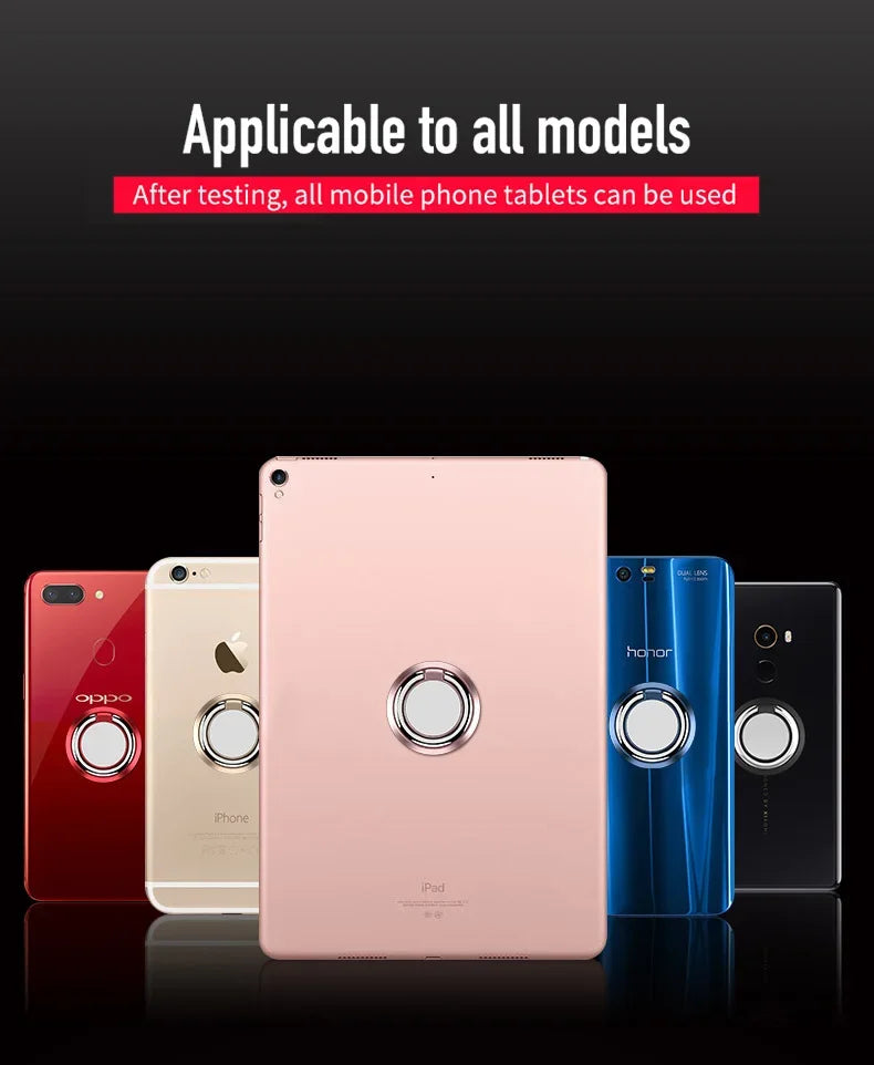 Universal Finger Ring Holder Stand Mobile Phone Luxury Rotatable Phone Back Sticker Holder  for IPhone Samsung Xiaomi