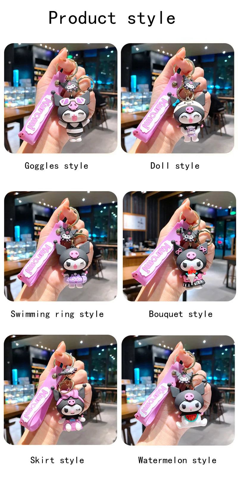 Anime Sanrio Keychain Collection – Birthday Gifts for Kids & Fans