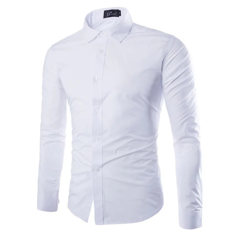 14 Colors Solid Color Men's Fashionable Candy Color Shirt Men's Casual Long Sleeve Shirt for Men