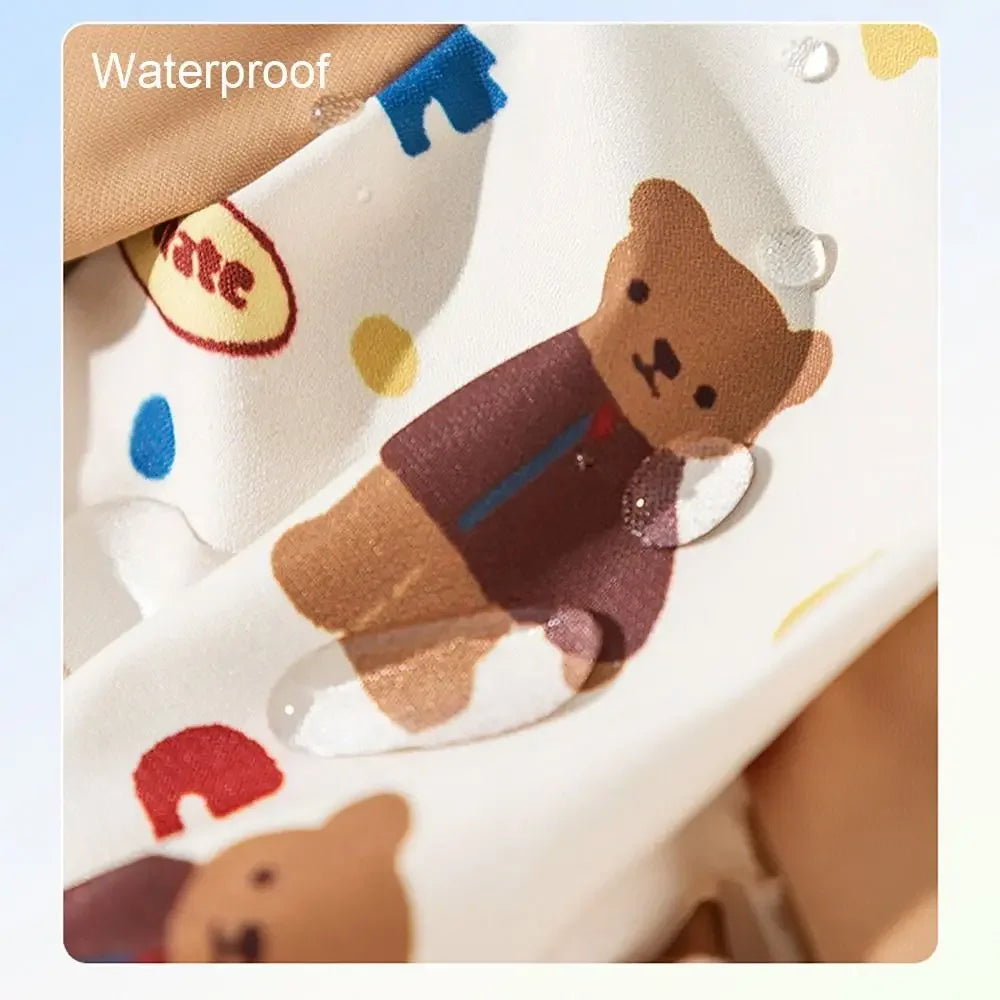 Waterproof Pet Strolling Going Out Pants Back Elastic Band Cartoon Dog Four Legged Pants S~XXL Dust-proof Dog Leggings