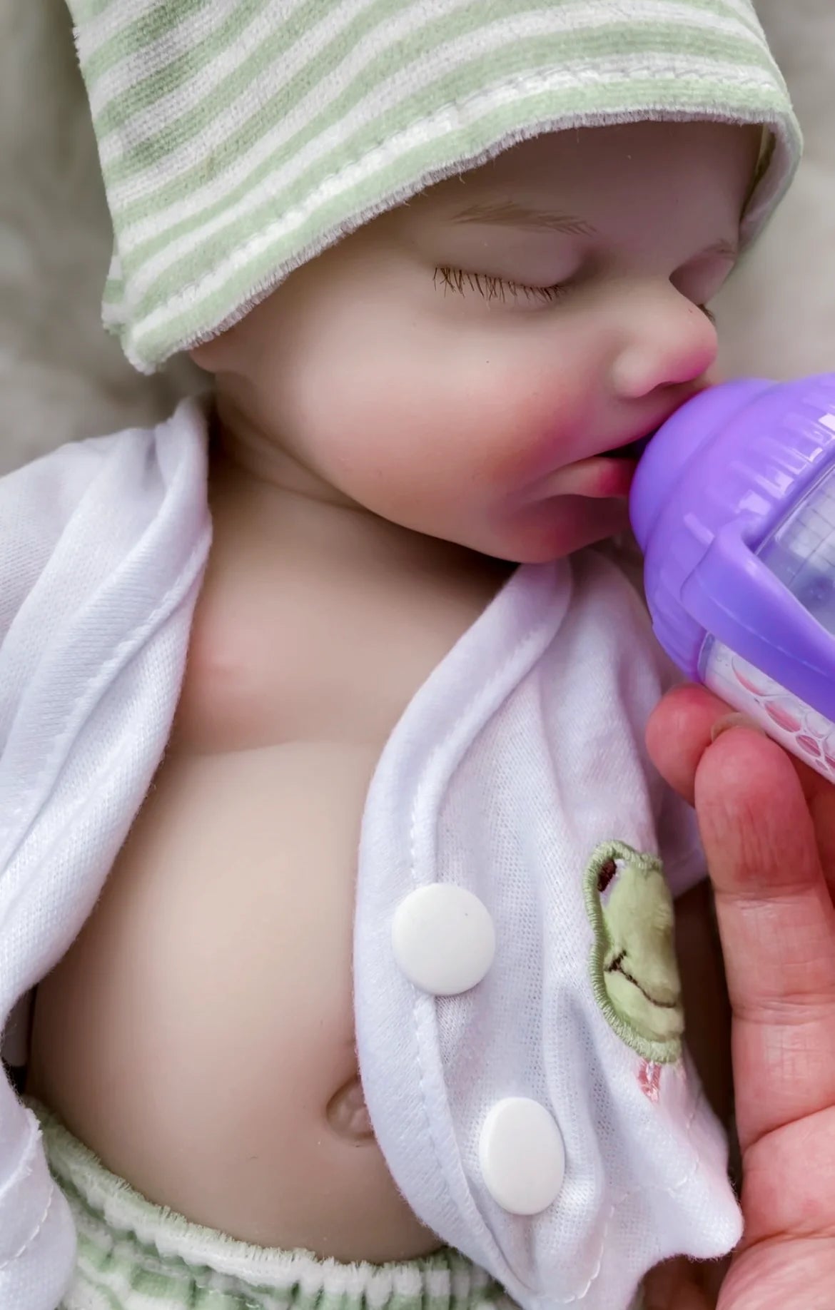 33cm Can Open Mouth Painted Solid Silicone LouLou Bebe Reborn Girl and Boy Washable Newborn Baby Dolls For Kid's Gift