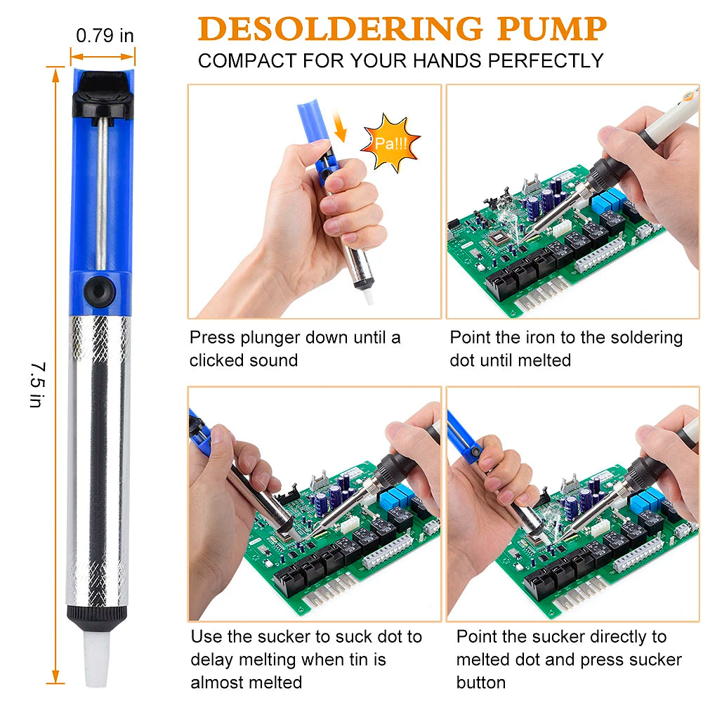 JCD 8898 750W Soldering Station 2 in 1 LCD Digital display Rework Welding Station Kit Soldering Iron Hot Air Repair Solder tools