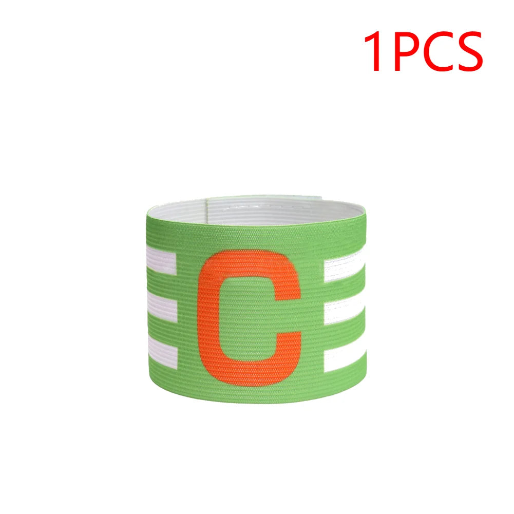 1-10pcs Leader Competition Armband Breathable Soccer Player Captain Group Armband Clear Icon Capitan Band For Football Captain