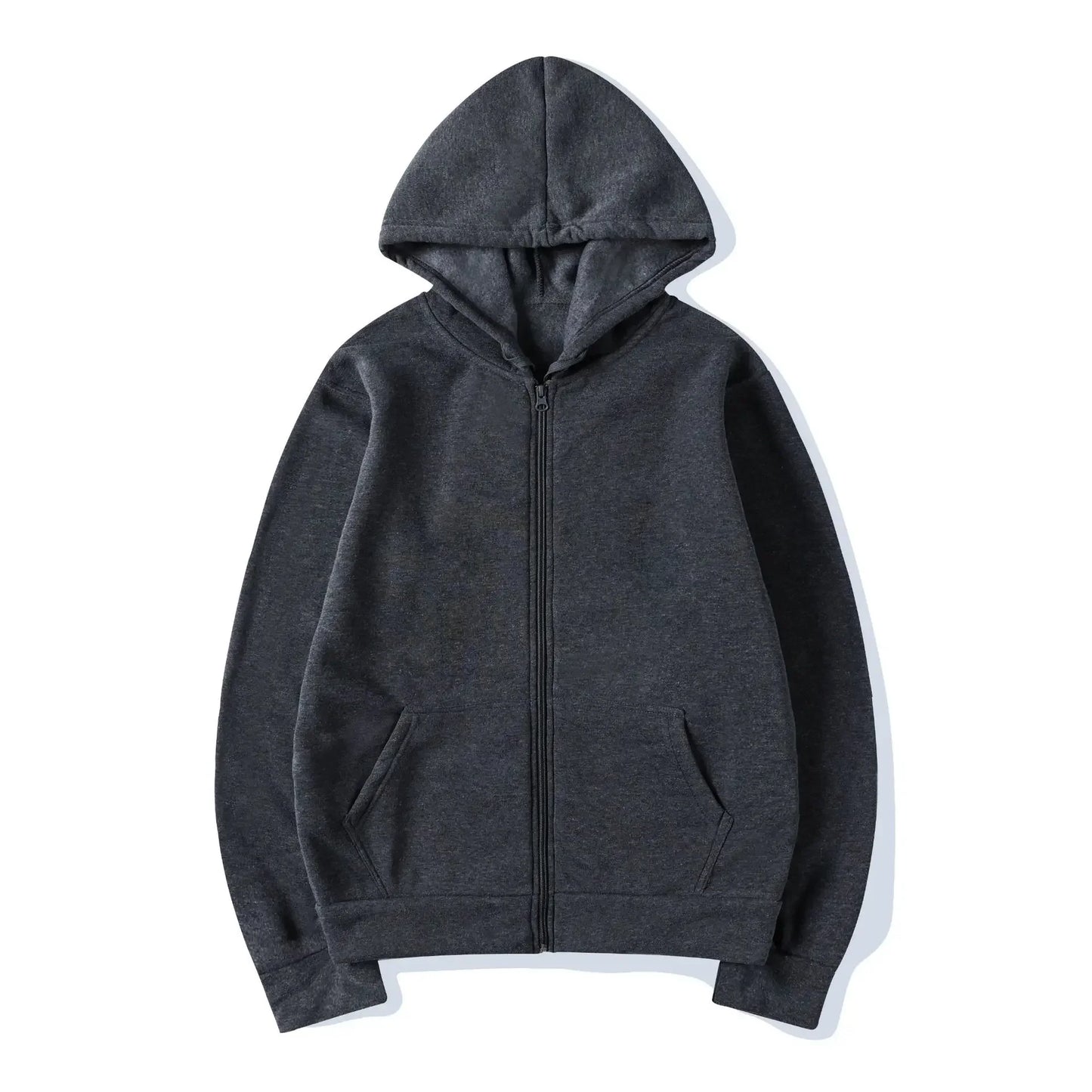 2025 Fashion Casual Black Grey Blue Zipper Hoodie Hip Hop Street Sweatshirt Skateboarding Men/Women Hoodie Men's Hoodie