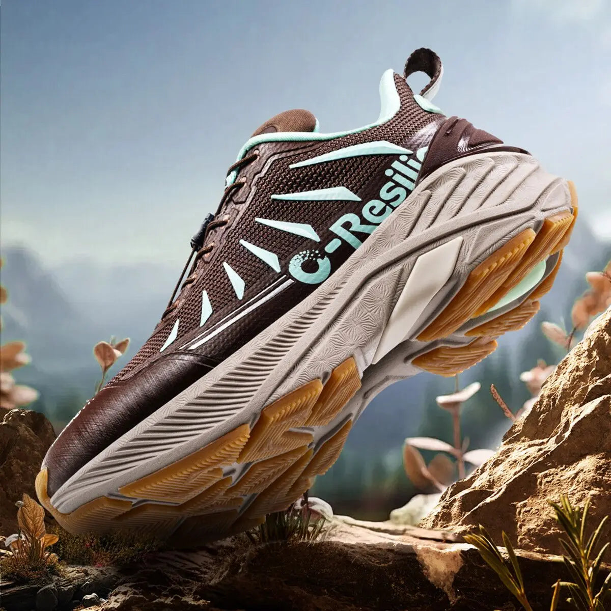 Trail Running Shoes Non-Slip Lightweight Breathable Hiking Sneakers