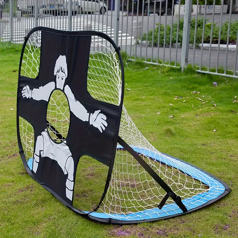 Portable folding soccer door, indoor and outdoor game goal net, outdoor soccer shooting practice