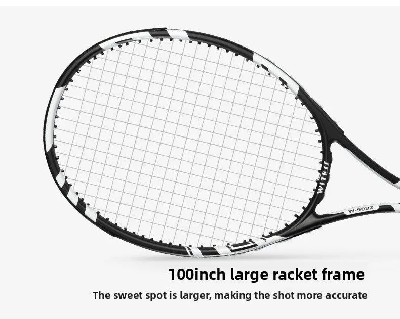 Full Carbon & Carbon Aluminum Integrated Tennis Racket Single Beginner Tennis College Student