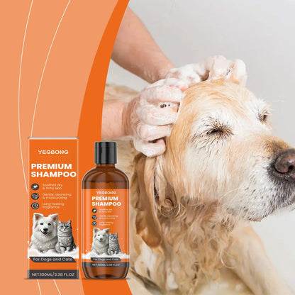 Pet Shampoo For Dogs And Cats, Coconut Oil Formula, Odor And Tangle Removal