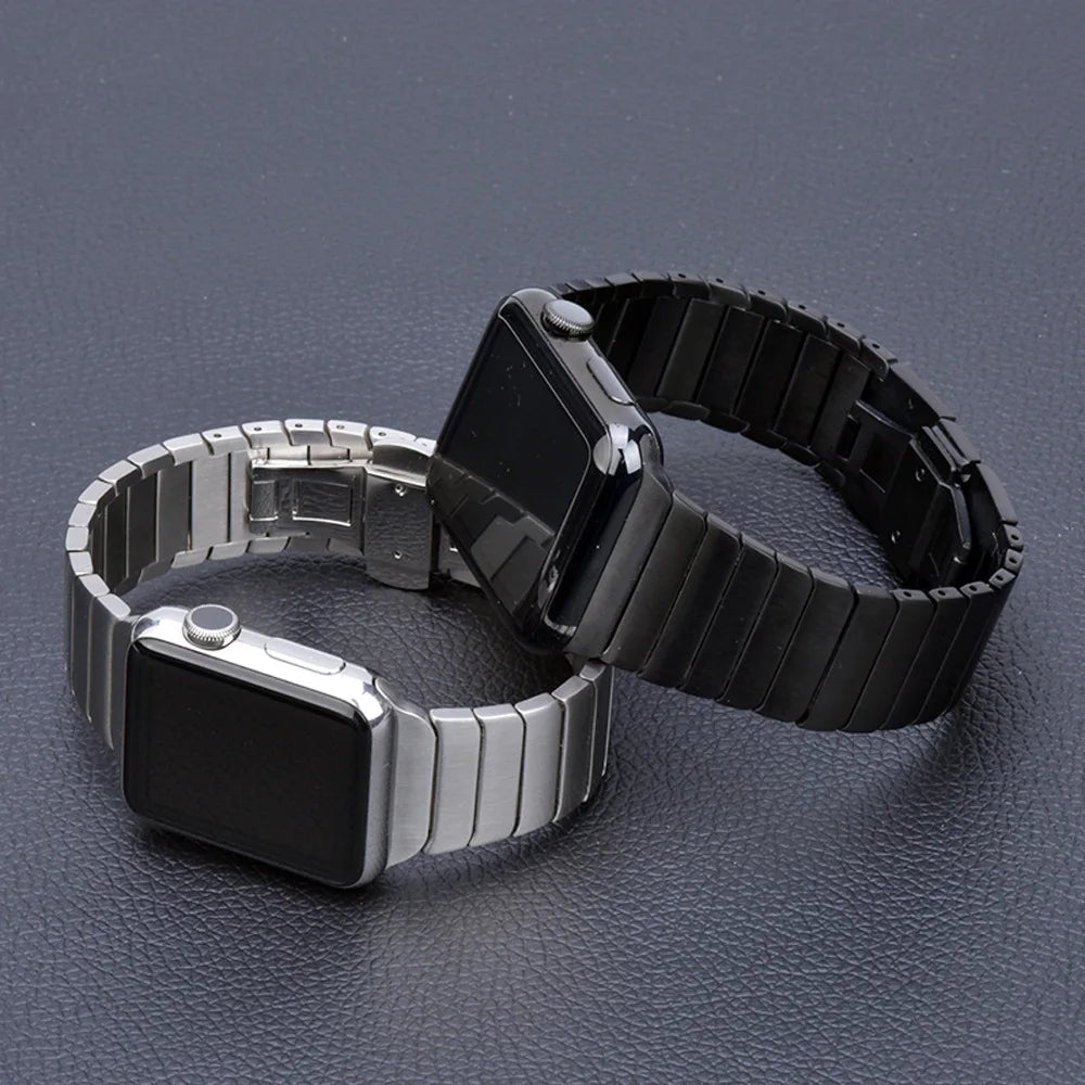 Luxury Stainless Steel Strap For Apple Watch Series 10 9 8 7 46mm 45mm 41mm  Link Bracelet Iwatch Ultra 2 49mm IWatch Metal Band