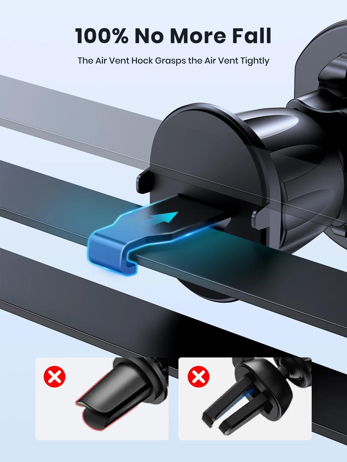 TOPK Magnetic Air Vent Car Phone Holder [Strong Magnet] Car Vent Mount Phone Stand Compatible with iPhone15 14 13 Samsung Xiaomi