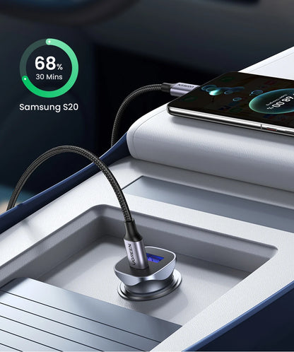 Car Charger Type C PD Fast Charger 4.0 3.0 For Mobile Phones