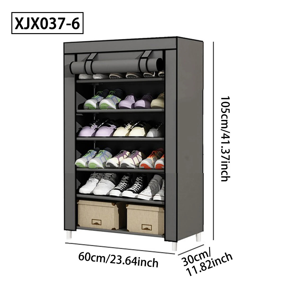 Shoe Rack Assembly, Multi-Layer, Simple, Dust-Proof, for Home Use, Placed at the Entrance, Dormitory, Rental House, Indoor Shoe Storage, Vertical Shoe Cabinet