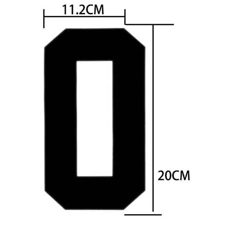 20*11CM/ Big Number Letter Patches Clothes Sticker,0~9 White,Black Digital Number Jersey Badges Heat Transfer Iron on Patches
