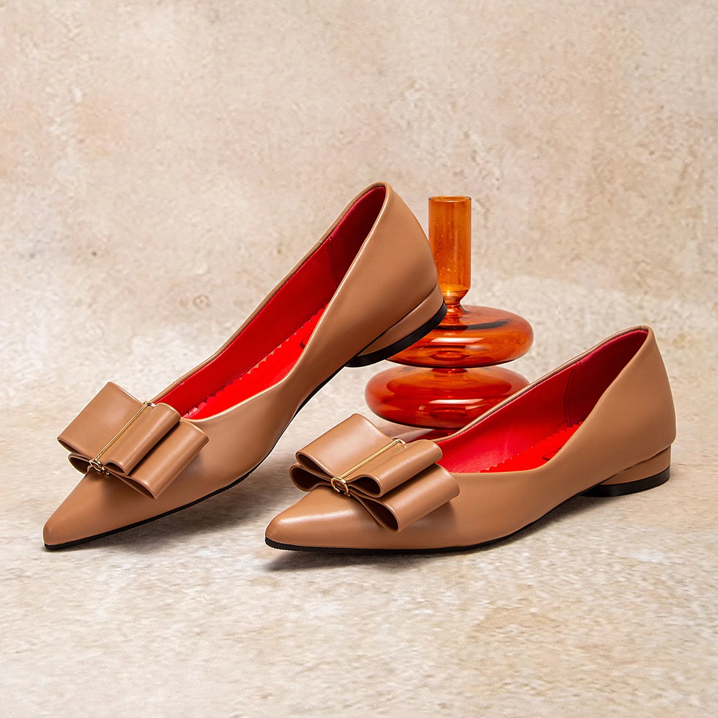 Women's Solid Colour Slip On Low Heel Pumps For Dress Or Everyday Wear