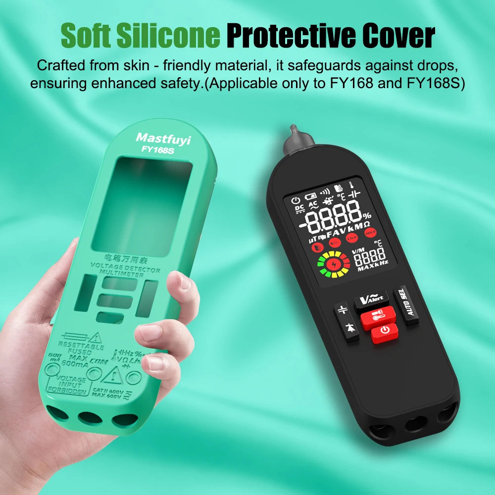 MASTFUYI Professional Digital Multimeter AC/DC Voltage Current 6000 Counts True RMS Volt Amp Ohm Hz Capacitance NCV Tester Tools