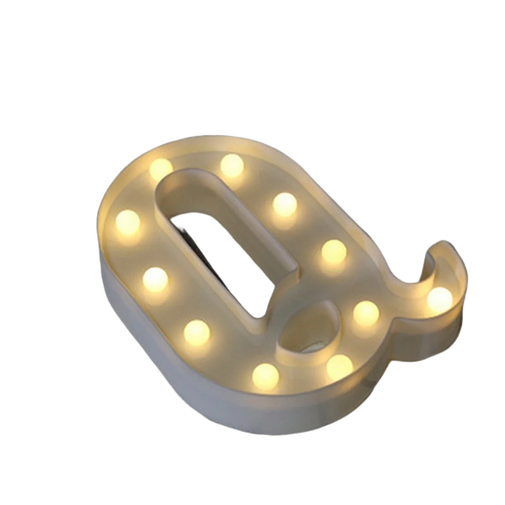 LED Letter and Number Light Set PVC Warm White Decor