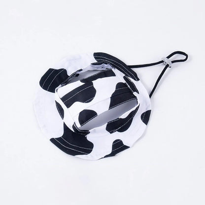 Cat Sun Hat With Ear Holes Cloth Breathable UV Protection