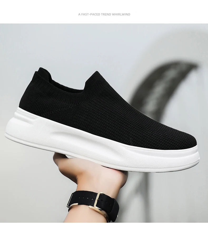 Mesh Breathable Walking Shoes Cotton Casual Sneakers