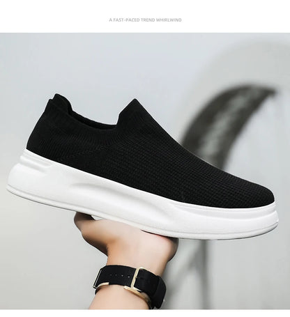 Mesh Breathable Walking Shoes Cotton Casual Sneakers