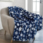 Holiday Snowflake & Gingerbread Blanket – Soft Cozy Christmas Throw