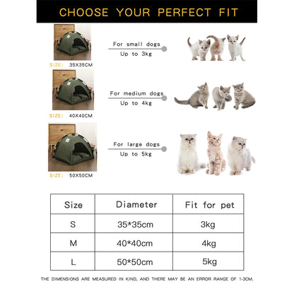 Cat Tent Bed PU Material Indoor Soft Comfortable Pet Bed For Cats