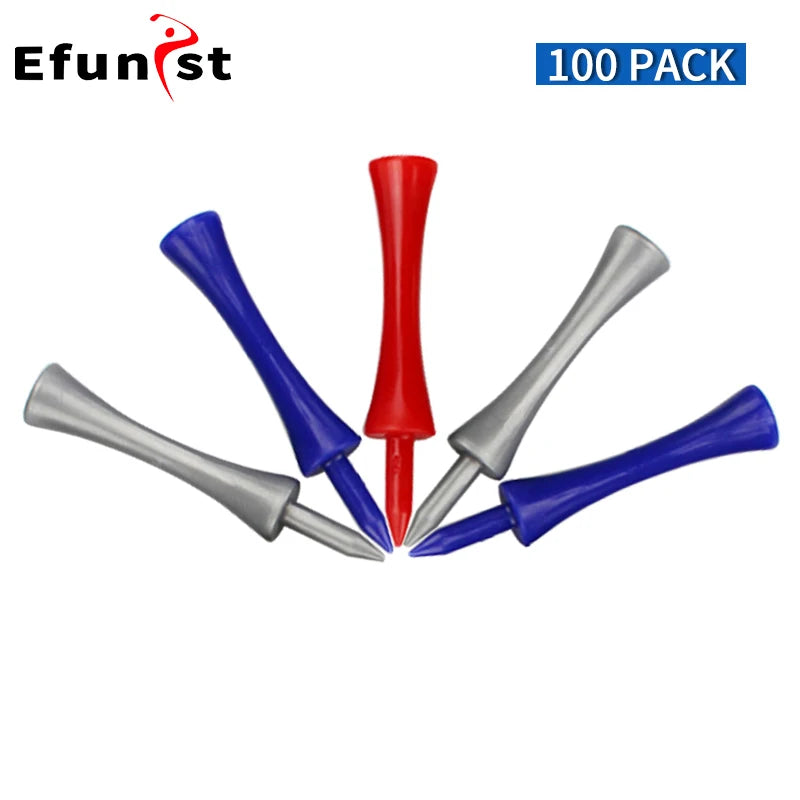 Pack 100 Pcs Golf Tees 4 Sizes Wooden Bamboo Golf Ball Holder Wholesale Golf Accessories Custom Golf Tee Practice Drop Ship