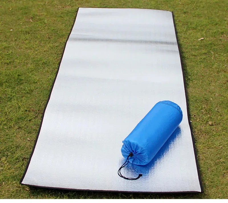 Camping Mat Foam Foil Blanket  Aluminum Insulation Foam Foil Mat Sleeping Pad Thermal Outdoor Tent Footprint Reflecting Heat