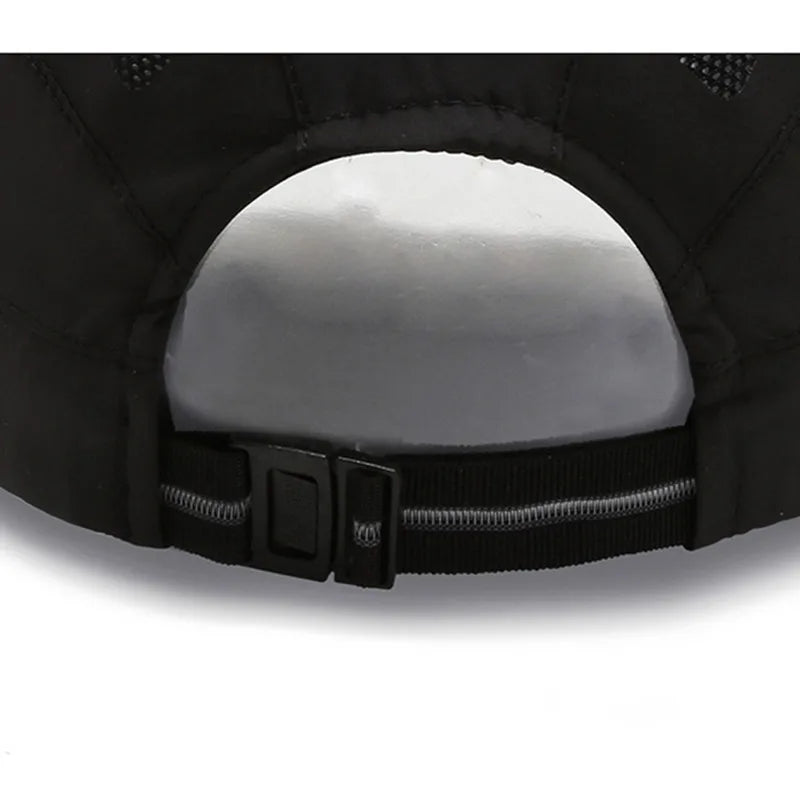 Summer Mens Sports Sun Hats Breathable Mesh Quick-drying Visor Caps Outdoor Gorro Hombre Boina Golf Hat Fashion Solid Flat Cap