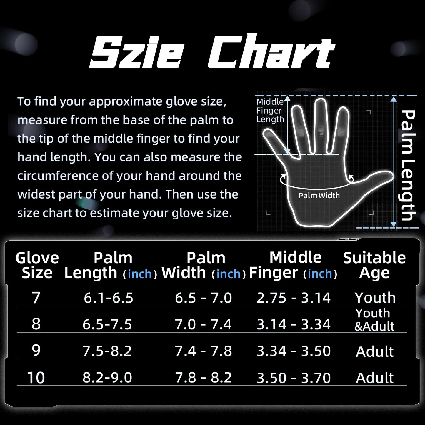 WVVOU Soccer Goalie Gloves for Adults and Youth, High Performance Goalkeeper Gloves with 5 Detachable Finger Saves