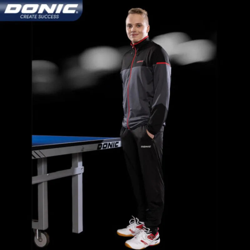 DONIC Table Tennis Clothing Suit Men Women Sports Jersey Workout Running Pants Spring Autumn Ping Pong Clothes Set