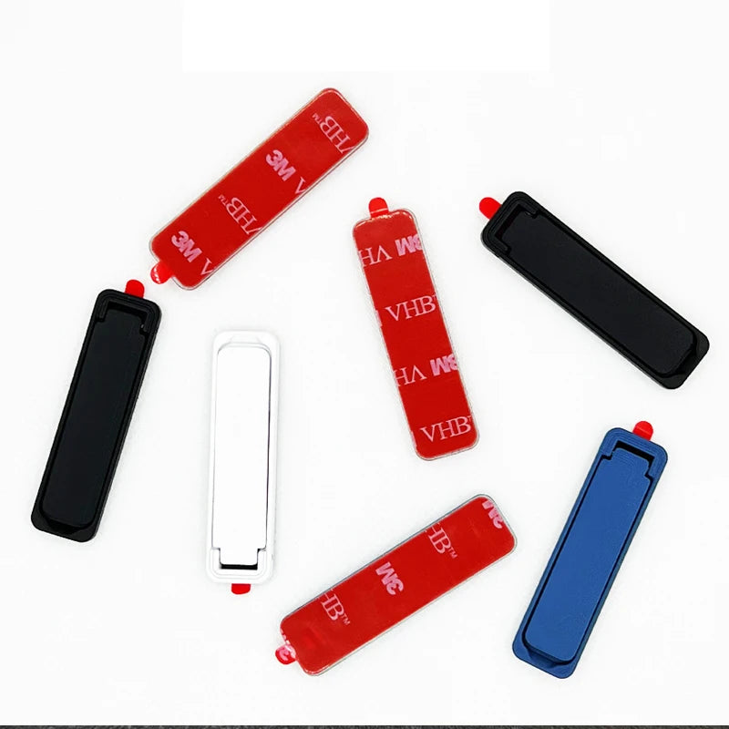 Ultra-thin Mini Holder Metal Folding Mobile Phone Bracket Back Sticker Invisible Portable Cellphone Desktop Support for iPhone