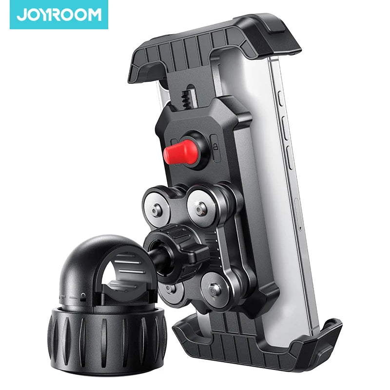 Joyroom Anti-Shake Bike Phone Holder Quick Install Bicycle Motorcycle Phone Mount with Vibration Dampener for 4.7-7" Phones