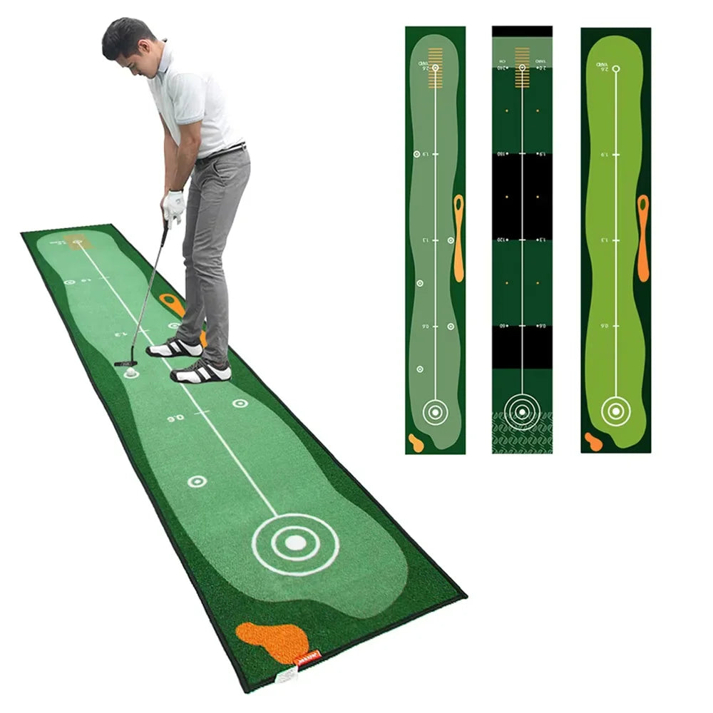 Golf Putting Carpet 50X300cm Golf Mat Lightweight Golf Training Pads Portable Putter Practice Indoor Outdoor Golf Sports