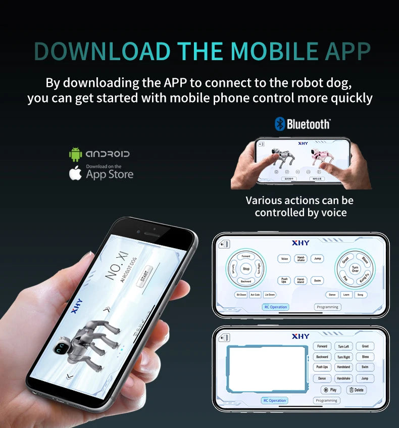 New model robot dog, intelligent remote control, children's remote control toy, stunt mechanical pet dog, children's gift