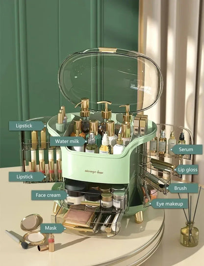 Transparent Makeup & Jewelry Organizer – Desktop Storage Box